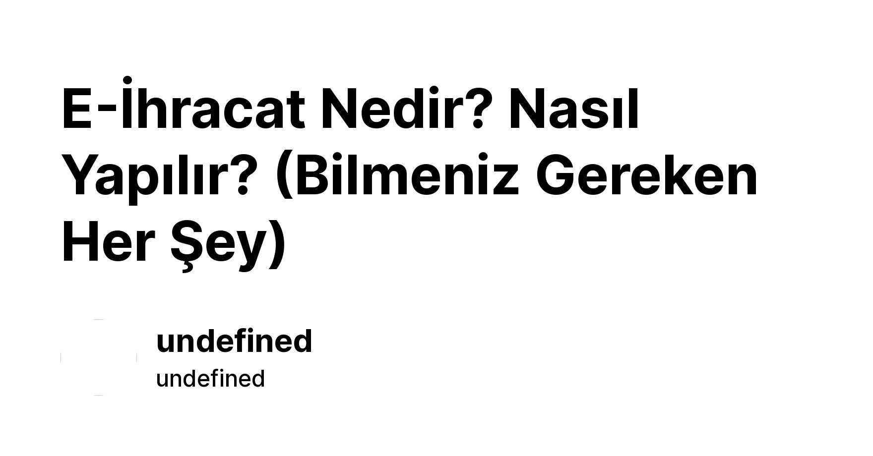 E hracat Nedir Nas l Yap l r Bilmeniz Gereken Her ey Ikas